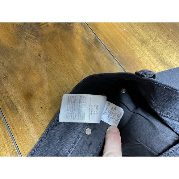 Mother Women's Stunner Zip Ankle Step Fray Not Guilty Black Jeans, Size 28 - Picture 6 of 13